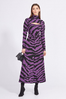 Платье EOLA 2357 фиолет-черный
