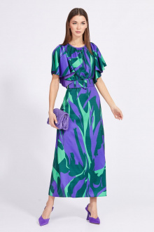 Платье EOLA 2342 фиолетовый-зеленый