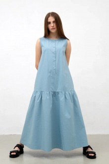 Платье Individual design 21149 серо-голубой