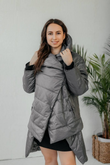Куртка Стильная леди М 661 серый