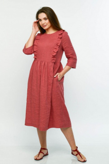 Платье MALI 420-106 лососево-красный