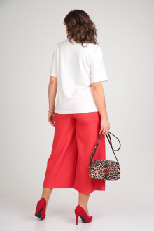 Женский костюм Michel chic 1336 белый-красный