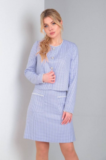 Женский костюм Viola Style 2700-2 голубой