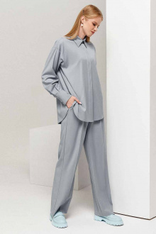 Блуза Панда 112340w светло-серый
