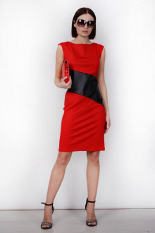 Платье Patriciа C15270-К красный,черный