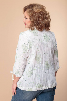 Блуза Romanovich Style 8-769 белый/зелень