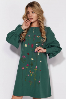 Платье Viola Style 01057 зеленый