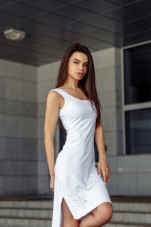 Платье Rawwwr clothing 076 белый