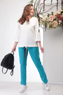 Michel chic 1187 белый+бирюзовый