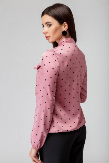 Блуза IVARI 421 горох-розовый