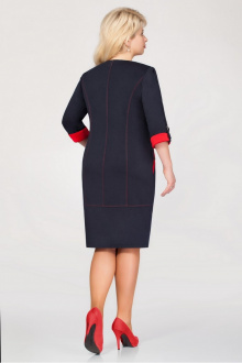 Платье Tellura-L 1201 темно-синий+красный
