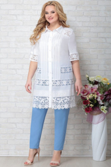 Комплект Aira Style 778 белый-голубой