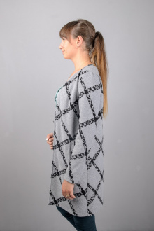 Жакет Mita ЖМ927 серый+клетка