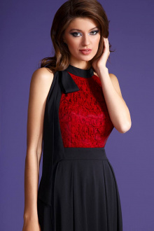 Платье LaVeLa L1841 черный/красный
