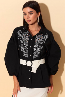 Блуза Chumakova Fashion 2056 черный_с_молочным