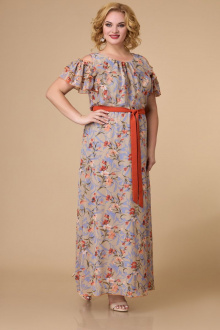 Платье Svetlana-Style 1589 бежевый+цветы