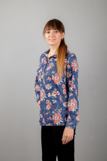 Туника Mita ЖМ974 синий/цветы