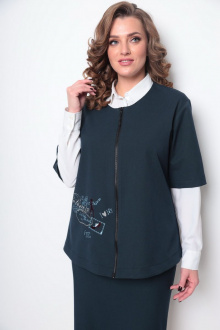 Женский костюм Michel chic 1268 темно-сине-зеленый