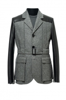 Пальто Elema 1М-11069-1-176 серый