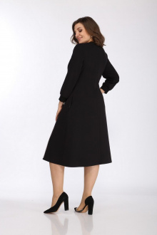 Платье Lady Style Classic 2407 черно-бежевый