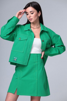Женский костюм ALEZA 1069 зеленый