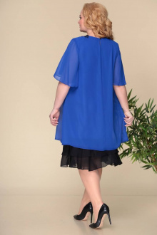 Платье Romanovich Style 1-2231 васильковый\черный