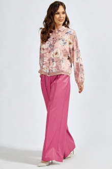 Блуза Teffi Style L-1534 цветочный_принт