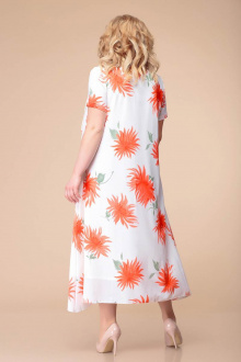 Платье Romanovich Style 1-1332 белый+оранж