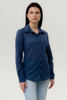 Блуза VLADOR 500610-6 темно-синий