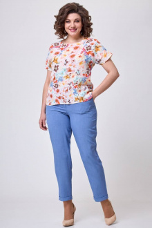 Комплект Lady Style Classic 1777/6 синий_с_цветным