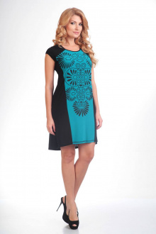 Платье Liona Style 489 бирюза