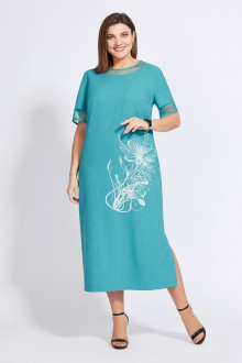 Платье Милора-стиль 1003 бирюза