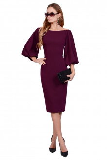Платье PATRICIA by La Cafe NY1582 вишневый