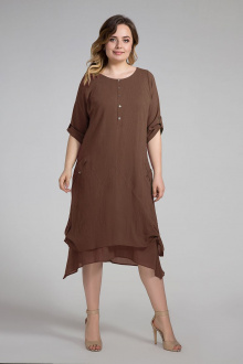 Платье Панда 376780 коричневый