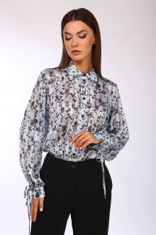 Блуза Juliet Style Д231 голубой