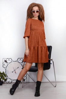 Платье PATRICIA by La Cafe F15190 рыжий