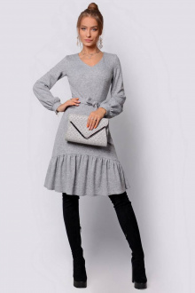 Платье PATRICIA by La Cafe F14661 светло-серый
