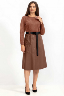 Платье Angelina 812 коричневый