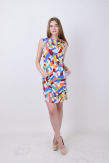 Платье Mita ЖМ806 радуга