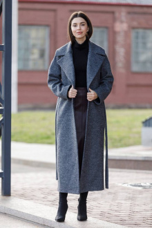 Пальто Ivera 7006-1 тем. серый