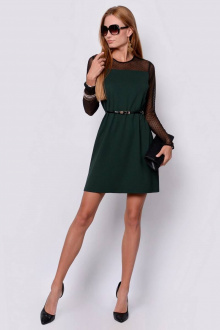 Платье PATRICIA by La Cafe NY14804 черный,зеленый