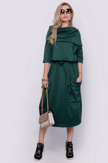 Платье PATRICIA by La Cafe F14835 зеленый