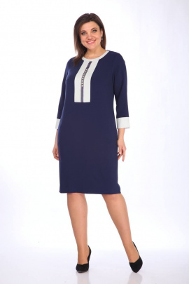 Платье Lady Style Classic 1697 синие_тона