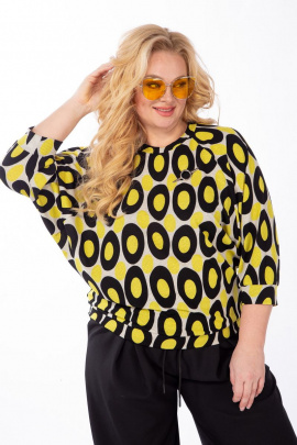 Туника Michel chic 774 черный-желтый
