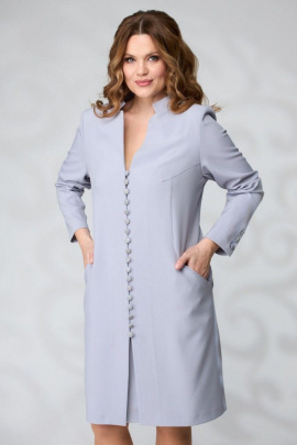 Женский костюм Viola Style 2709 серый