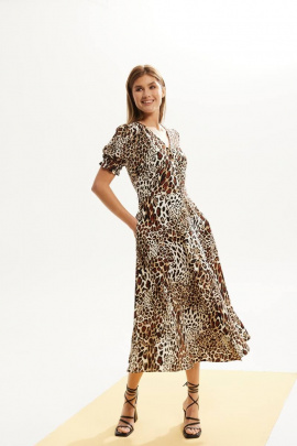 Платье DAVA 155 принт_леопард