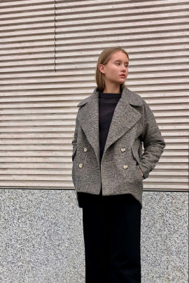 Кардиган i3i Fashion 503 серо-коричневый_меланж
