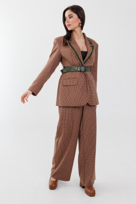 Женский костюм Anelli 1171 коричневый