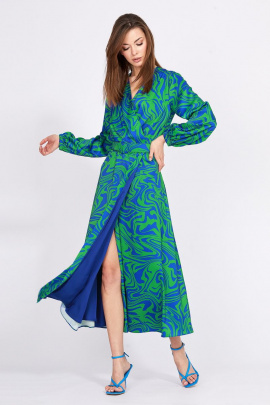 Платье EOLA 2401 зеленый-василек
