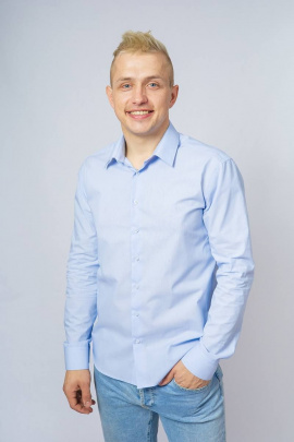 Рубашка Nadex 01-047411/203-23_182 светло-голубой
